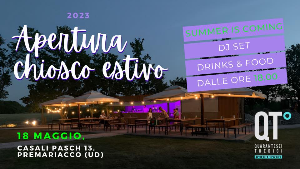 Apertura CHIOSCO ESTIVO!! - EventiFVG.it