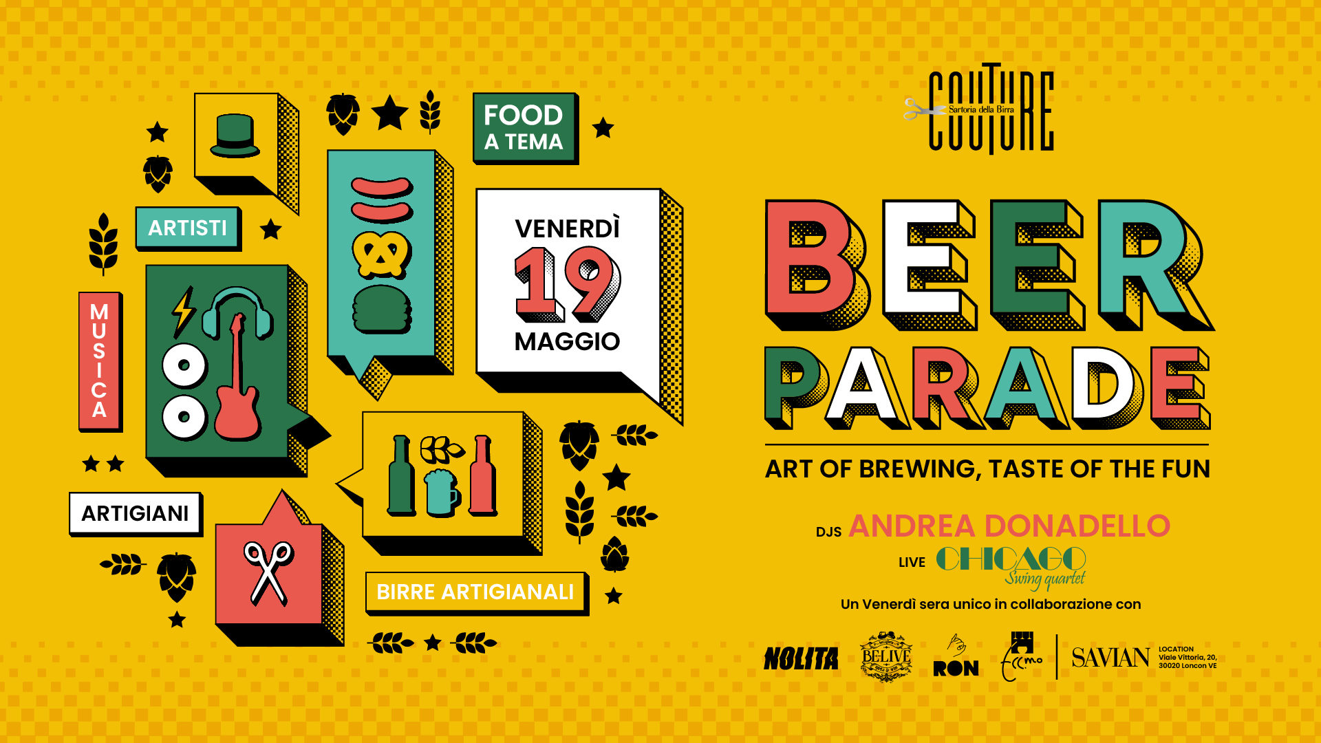 BEERPARADE - VENERDÌ 19 MAGGIO - ART OF BREWING, TASTE OF THE FUN - BEERPARADE - VENERDÌ 19 MAGGIO - ART OF BREWING, TASTE OF THE FUN - EventiFVG.it