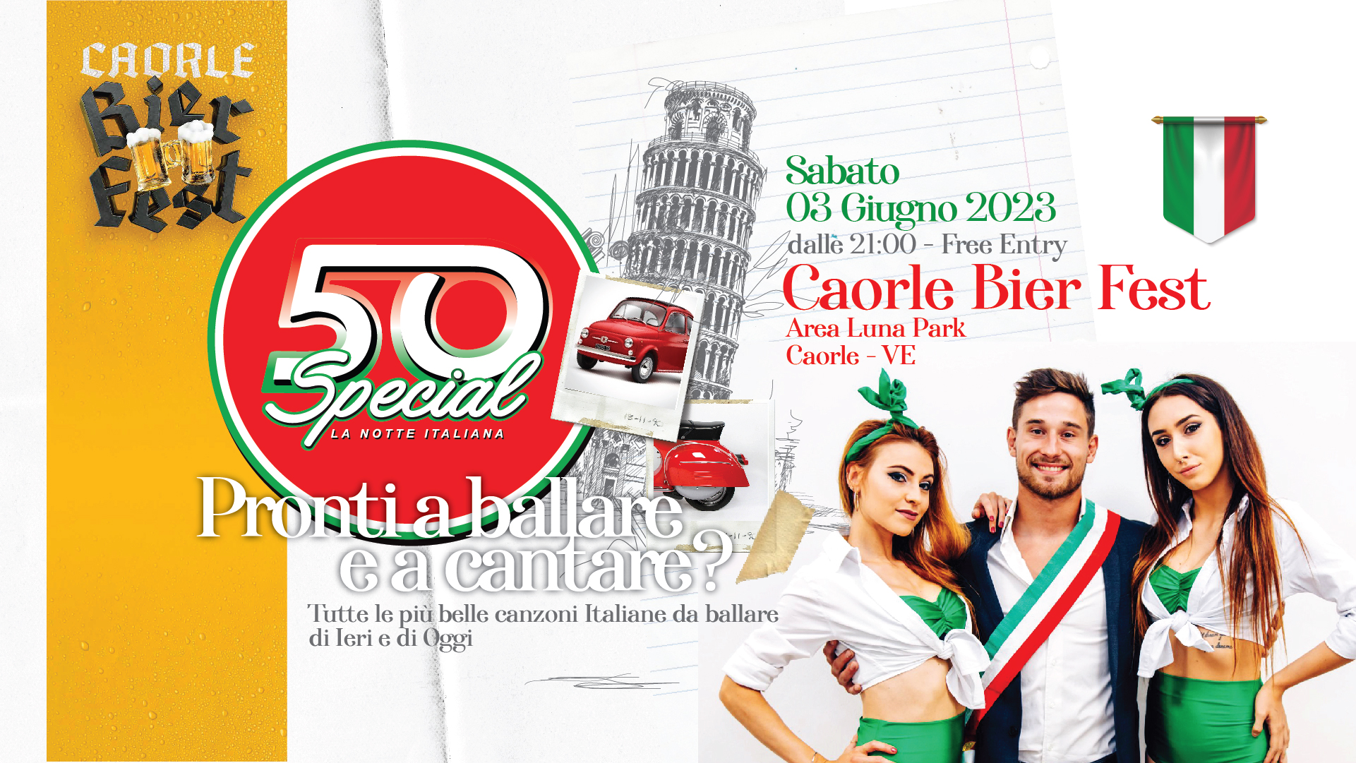 50 Special - La Notte Italiana @Caorle BIERFEST 2023 - 50 Special - La Notte Italiana @Caorle BIERFEST 2023 - EventiFVG.it