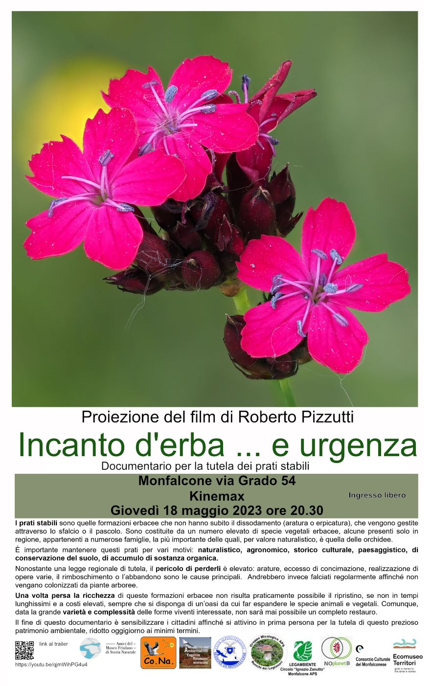 Docu-film “Incanto d’erba … e urgenza” di Roberto Pizzutti a Monfalcone - EventiFVG.it