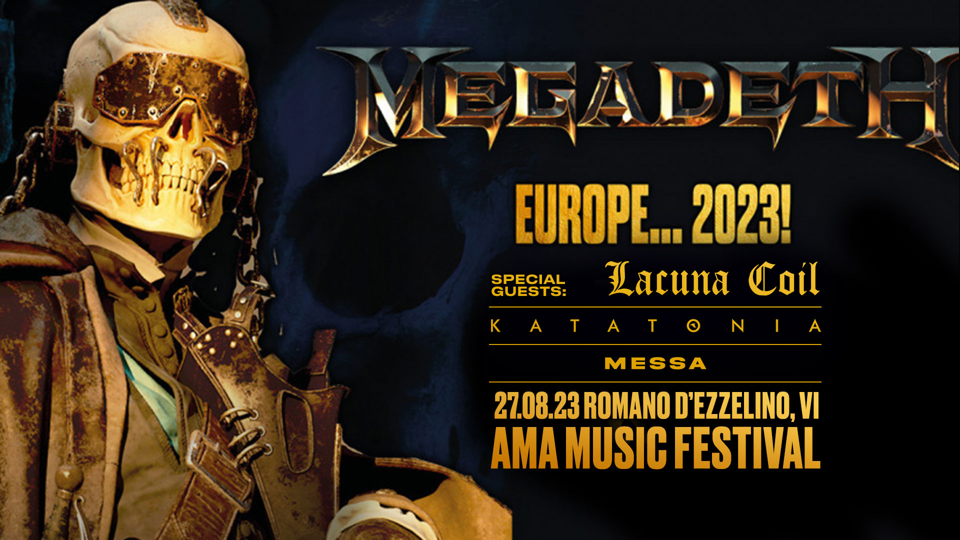 Megadeth, Lacuna Coil, Katatonia, Messa | AMA Music Festival - EventiFVG.it