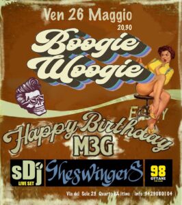 BOOGIE WOOGIE NIGHT b-day M3G event w/ Sdj & GheSwinger boogidancers @ 98 OTTANI CLUB