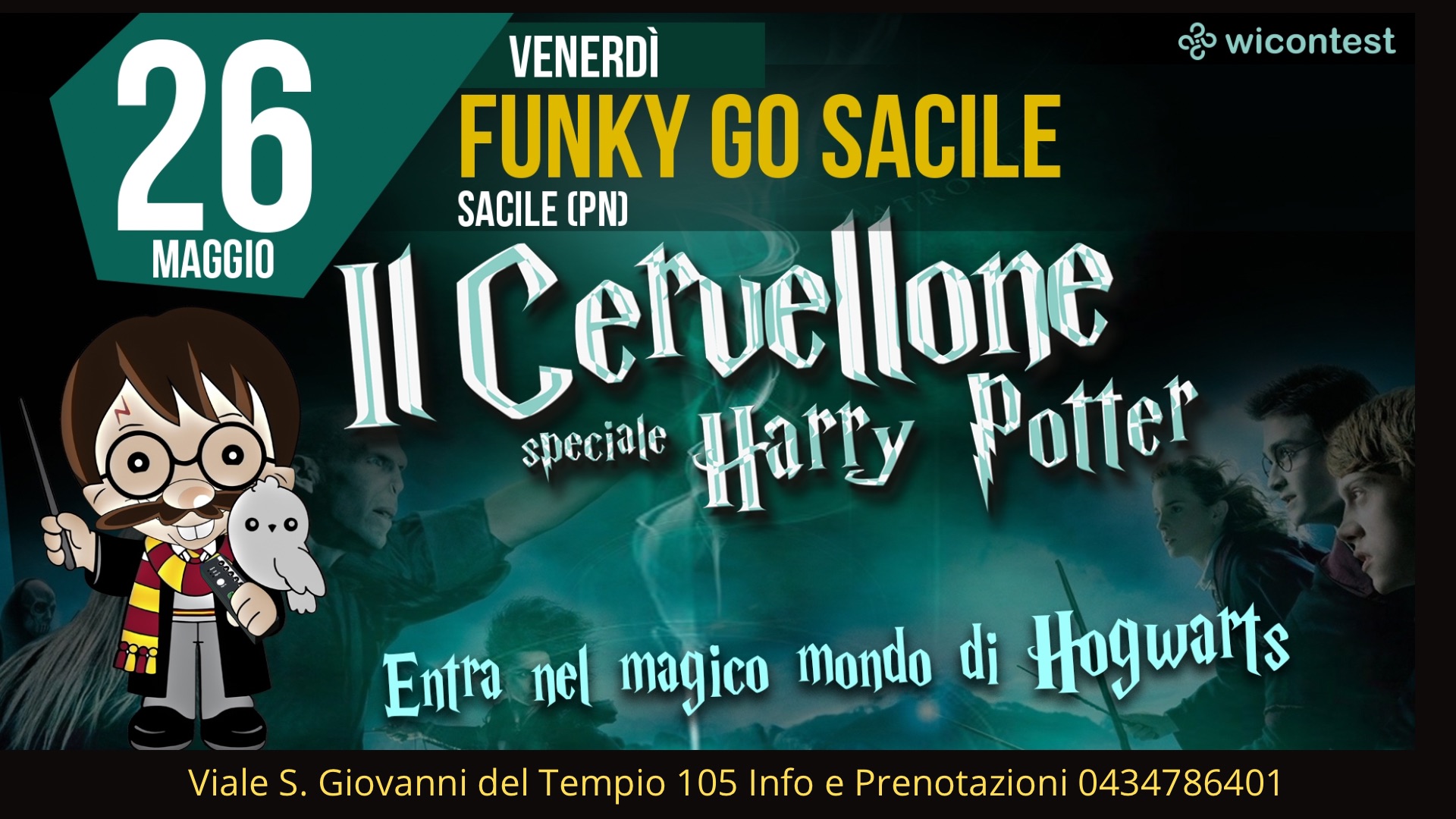 IL CERVELLONE con HERRY POTTER al Funky Go Sacile 🕷️ - EventiFVG.it