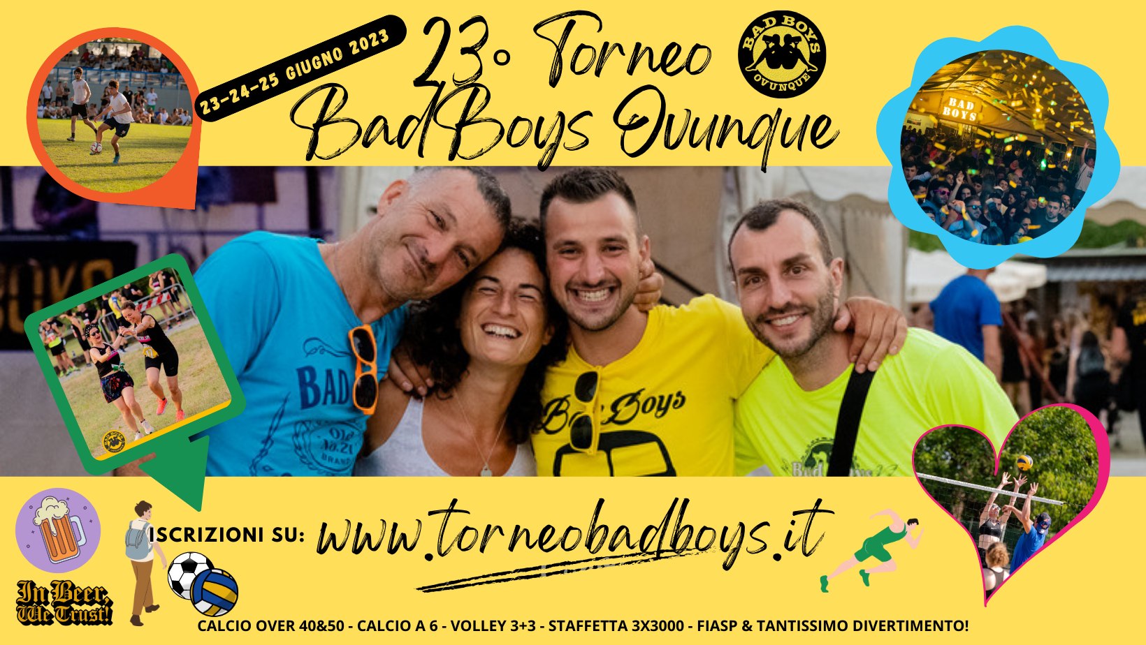 ☆ 23° TORNEO BADBOYSOVUNQUE ☆ 23-24-25 Giugno 2023 - EventiFVG.it