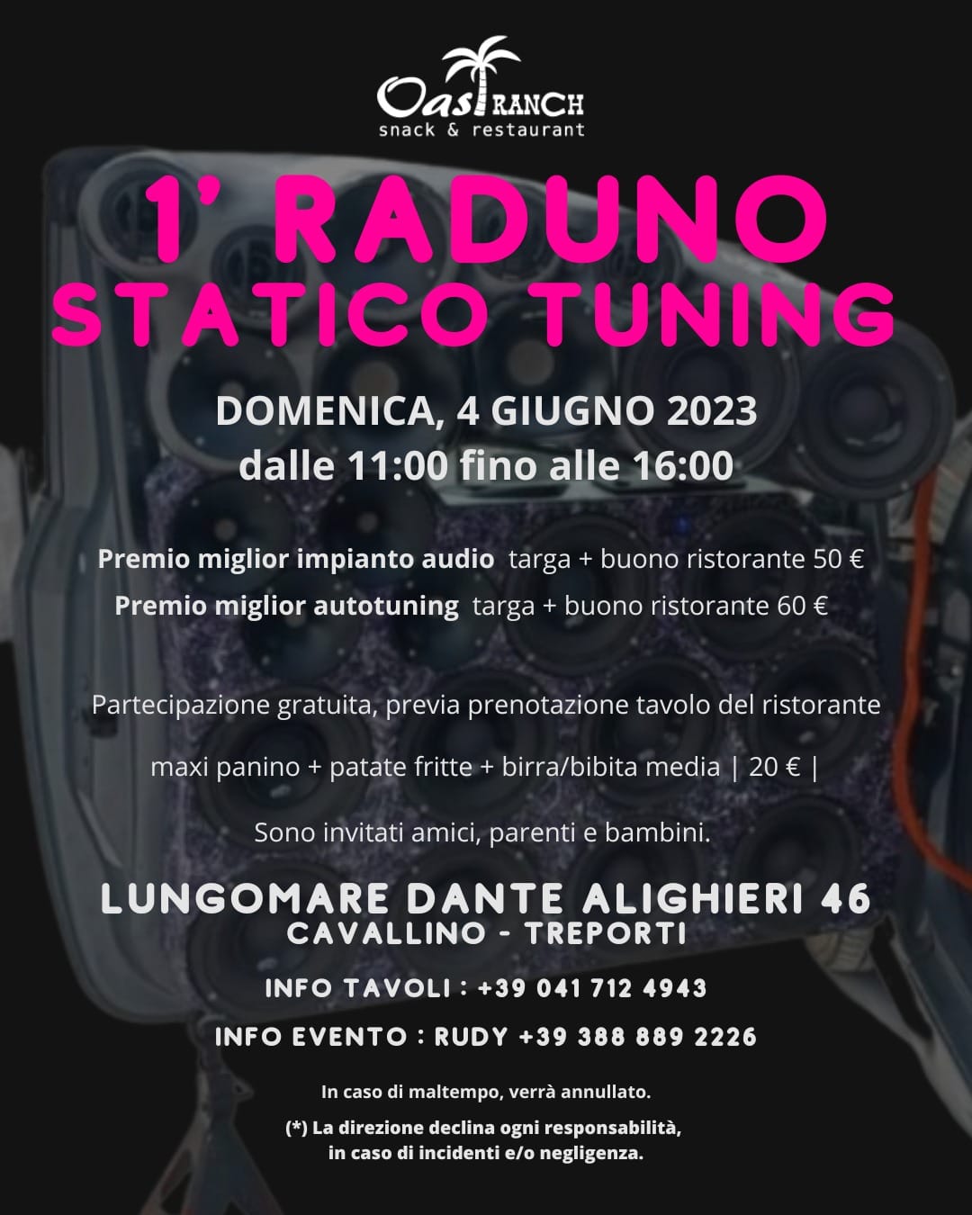 1' RADUNO STATICO TUNING @RISTORANTE OASI RANCH - 1' RADUNO STATICO TUNING @RISTORANTE OASI RANCH - EventiFVG.it