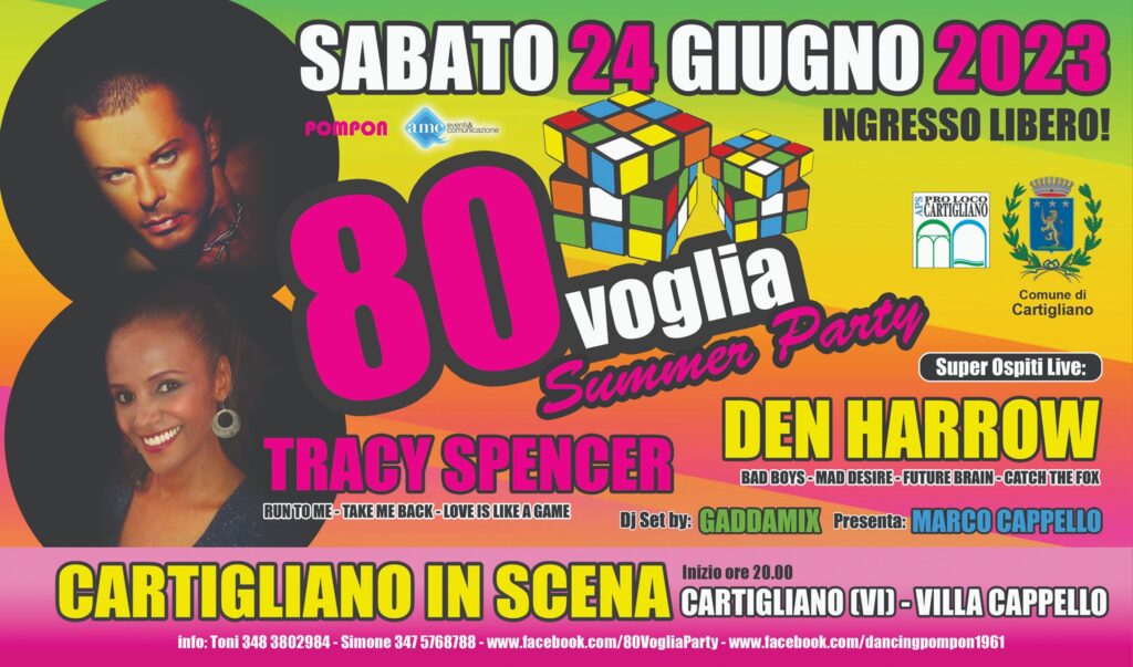 80 VOGLIA SUMMER PARTY - Cartigliano (VI) - 80 VOGLIA SUMMER PARTY - Cartigliano (VI) - EventiFVG.it