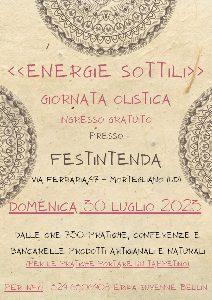 ENERGIE SOTTILI - GIORNATA OLISTICA - ENERGIE SOTTILI - GIORNATA OLISTICA - EventiFVG.it