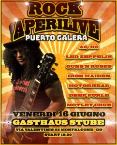 🔥🔥 APERILIVE ROCK SESSION🔥ROCK SESSION🔥@GASTHAUS STUBE⚡️ di Monfalcone (GO) via VALENTINIS.🎸☠️☠️