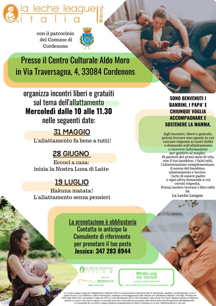 Incontri de La Leche League sul tema dell'allattamento a Cordenons - EventiFVG.it
