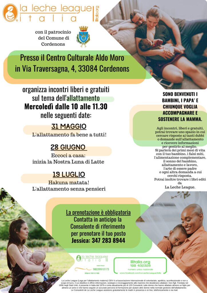 Incontri de La Leche League sul tema dell'allattamento a Cordenons - Incontri de La Leche League sul tema dell'allattamento a Cordenons - EventiFVG.it