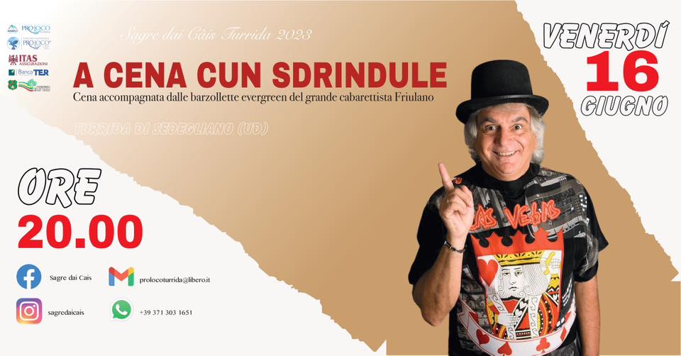 A CENA CUN SDRINDULE - EventiFVG.it