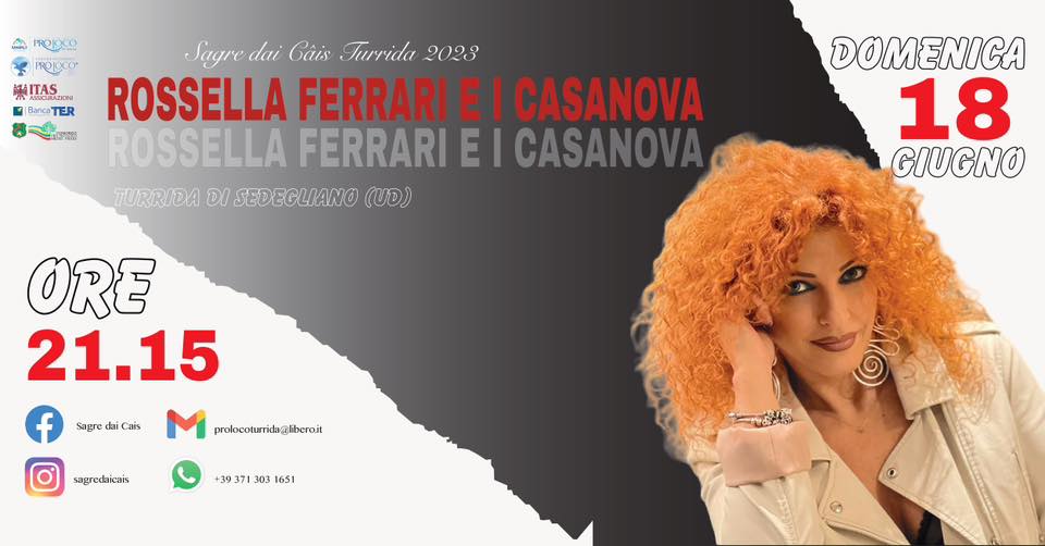 ROSSELLA FERRARI E I CASANOVA - ROSSELLA FERRARI E I CASANOVA - EventiFVG.it