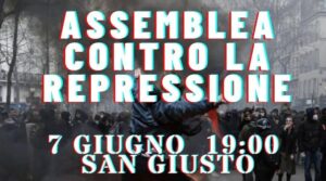 ASSEMBLEA-APERITIVO CONTRO LA REPRESSIONE!