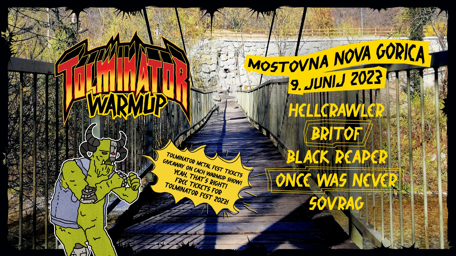 9.6. TOLMINATOR WARMUP - Mostovna - EventiFVG.it