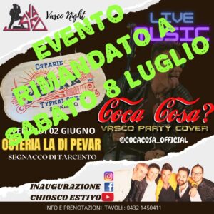 Coca Cosa? Live Show DA PEVAR Segnacco di Tarcento