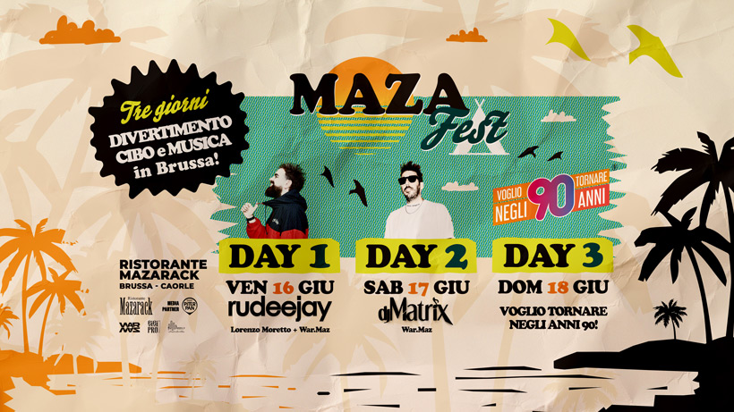 🌴 MAZAFEST in BRUSSA ☀️ al Mazarack🌴 - EventiFVG.it