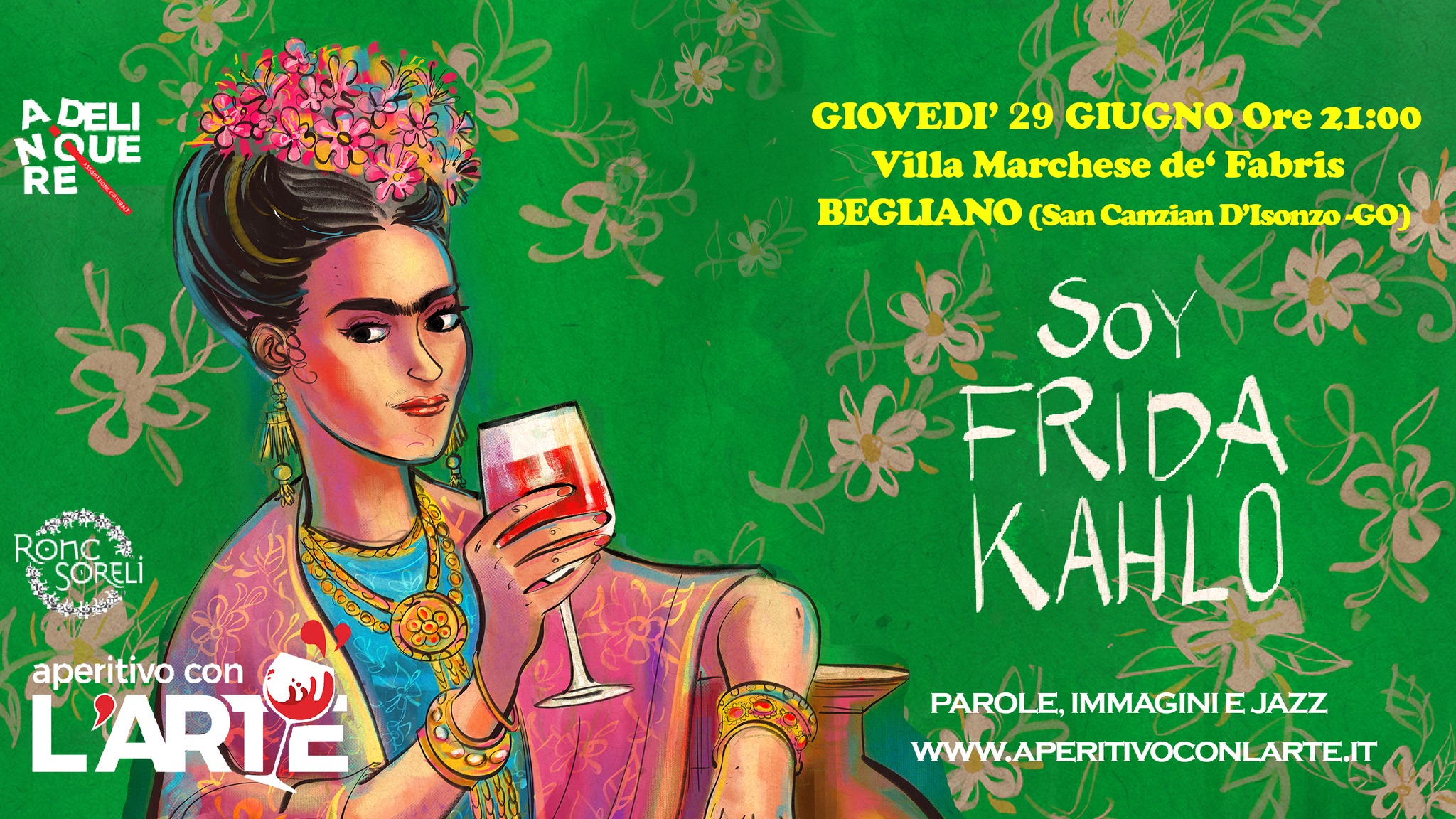 Soy Frida Kahlo - Aperitivo con l'Arte sotto le stelle - Soy Frida Kahlo - Aperitivo con l'Arte sotto le stelle - EventiFVG.it