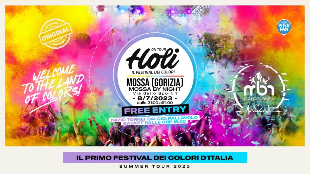 HOLI a Mossa | GORIZIA - Il Festival dei Colori - Ingresso Gratuito - EventiFVG.it