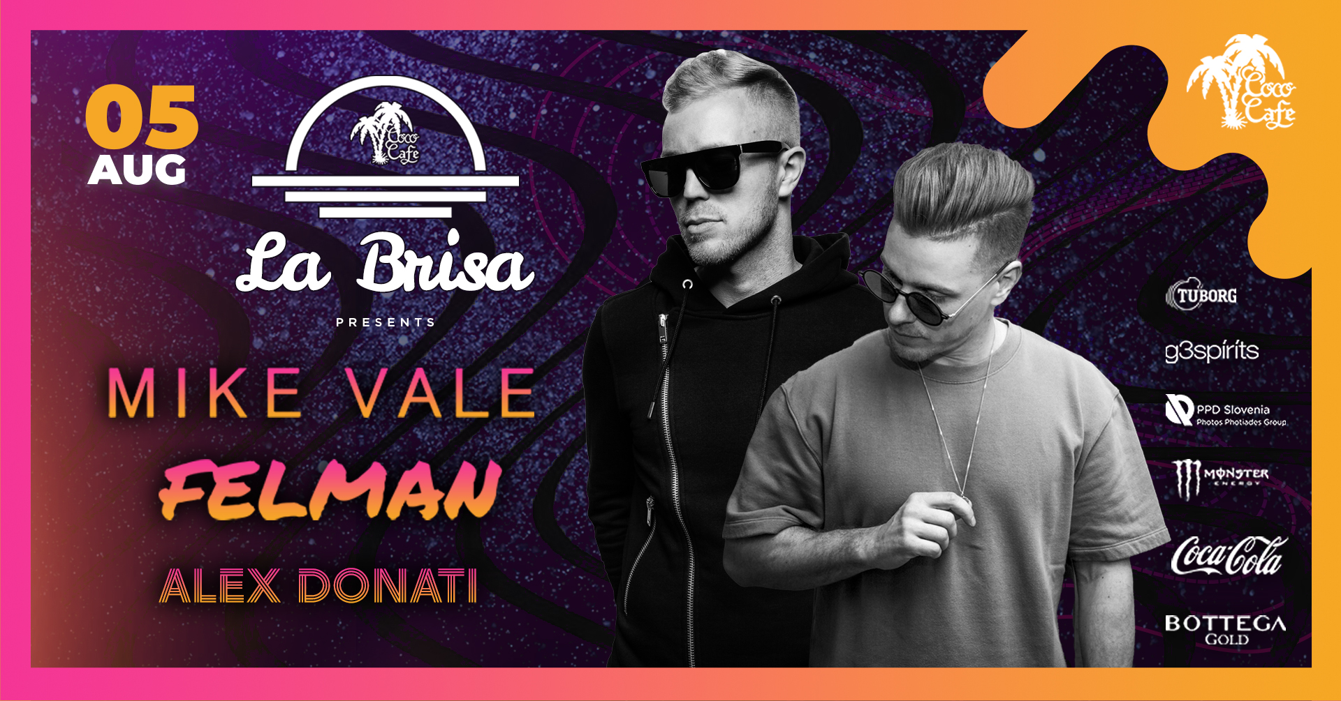 La Brisa w. Mike Vale, Felman, Alex Donati I 11.8. Friday - La Brisa w. Mike Vale, Felman, Alex Donati I 11.8. Friday - EventiFVG.it
