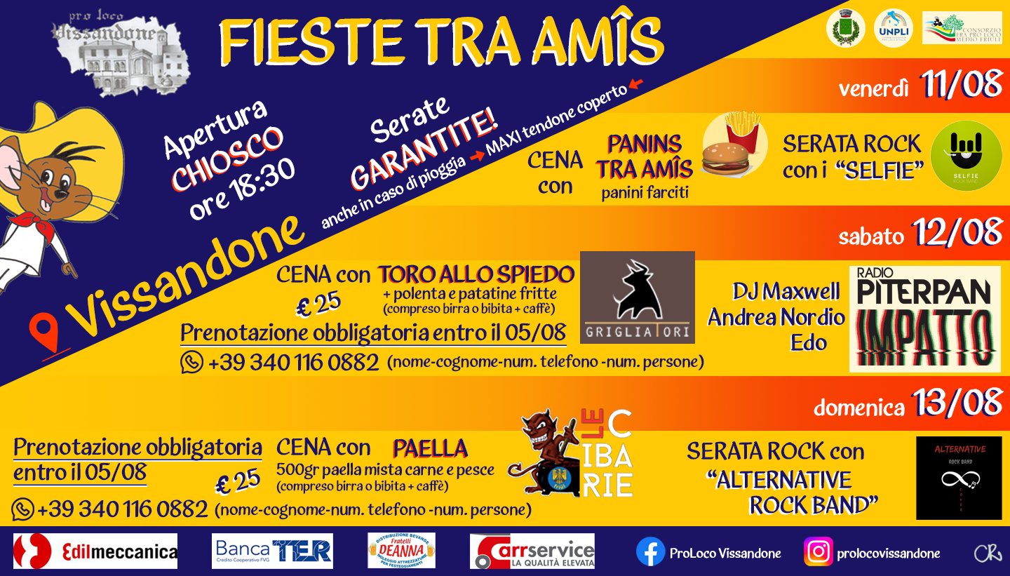 FIESTE TRA AMIS - EventiFVG.it
