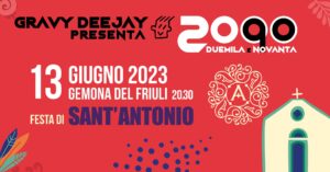 DUEMILAeNOVANTA alla Festa di SANT’ANTONIO – Martedì 13 Giugno ore 20.30
