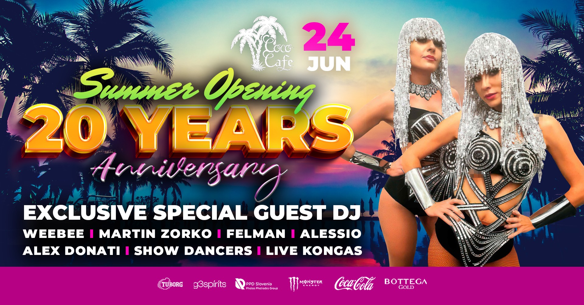 20 year anniversary w. Exclusive Special Guest DJ I 24.6. Saturday - EventiFVG.it