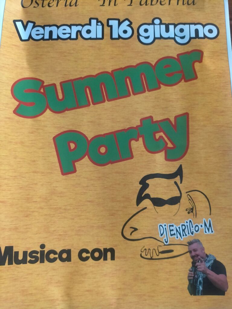Summer party con DJ ENRICO M(Enrico Musuruana) - Summer party con DJ ENRICO M(Enrico Musuruana) - EventiFVG.it