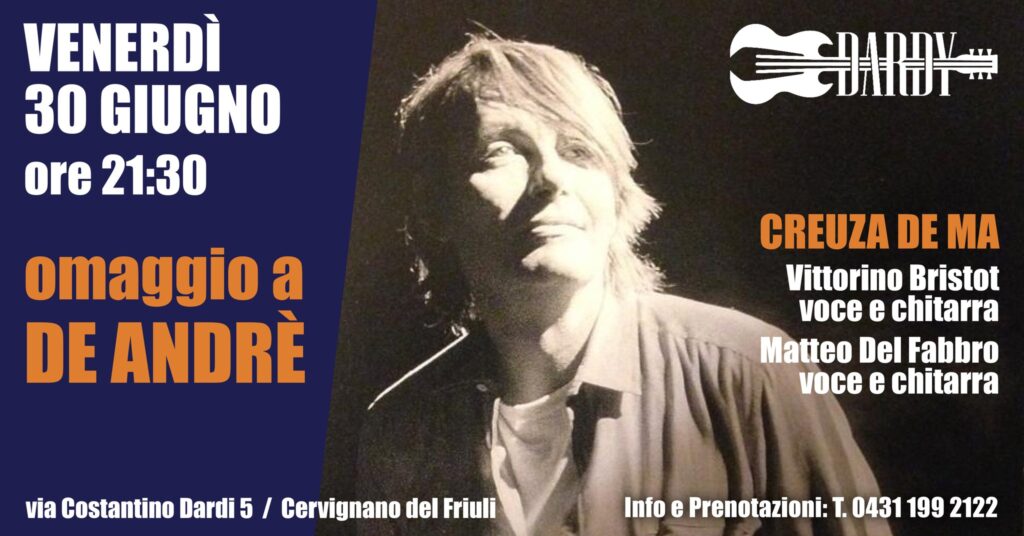 Omaggio a De Andrè - Creuza De Ma - Omaggio a De Andrè - Creuza De Ma - EventiFVG.it