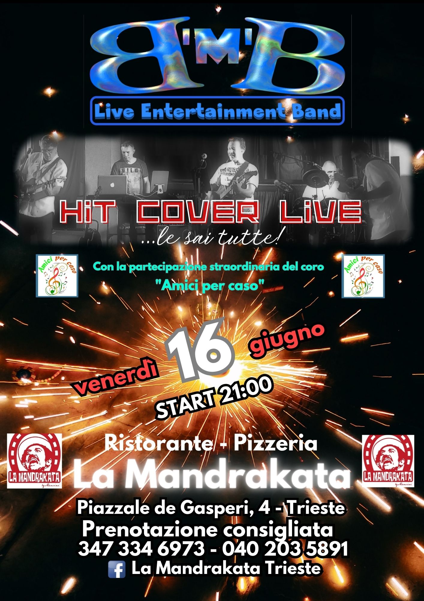 B'm'B Live alla Mandrakata - Hit cover, le sai tutte? - EventiFVG.it