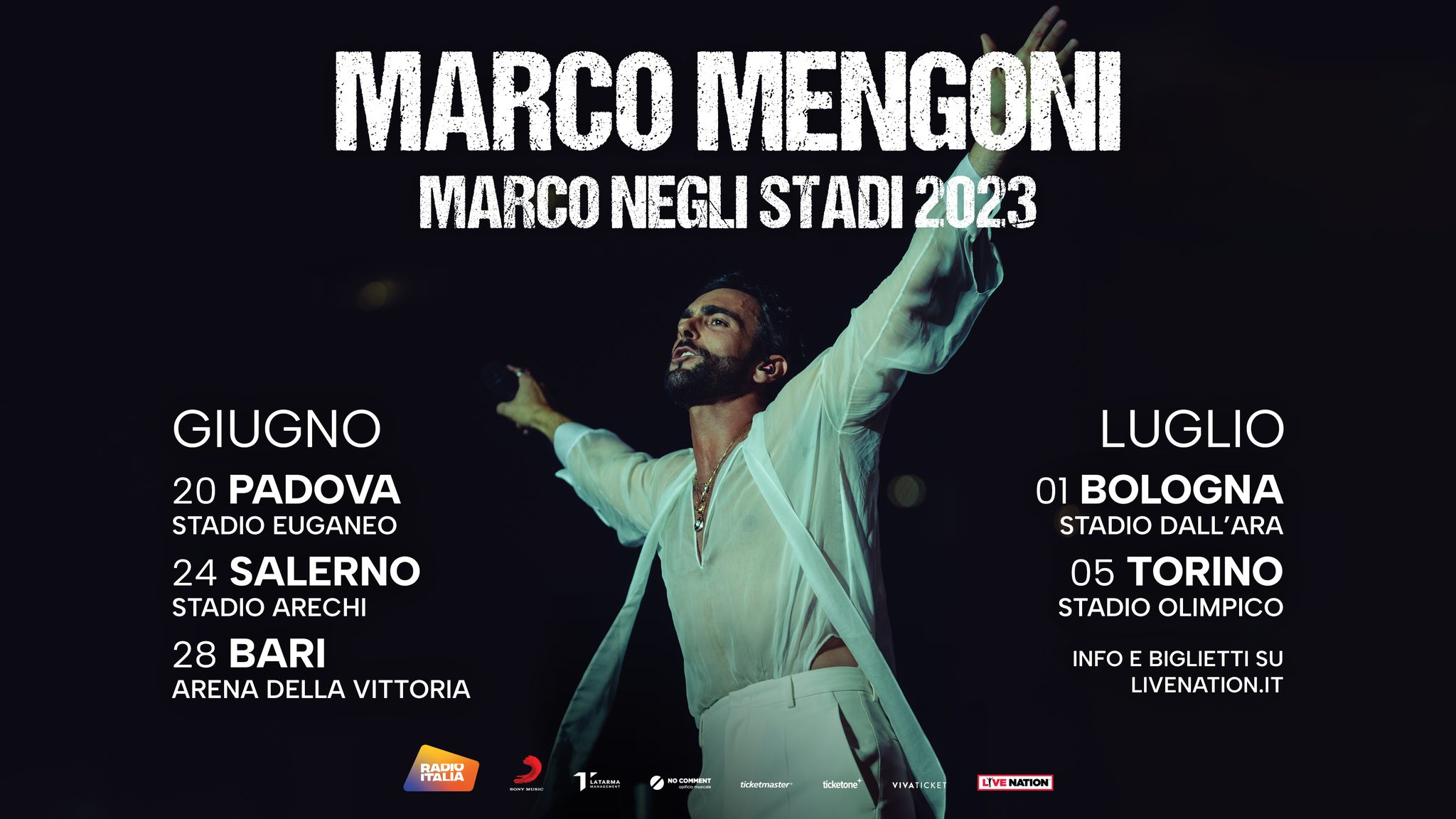 Marco Mengoni live a Padova // Marco negli Stadi 2023 - EventiFVG.it