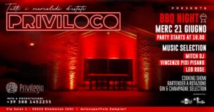 PRIVILOCO – Tutti i mercoledì d’estate – 21.06.23