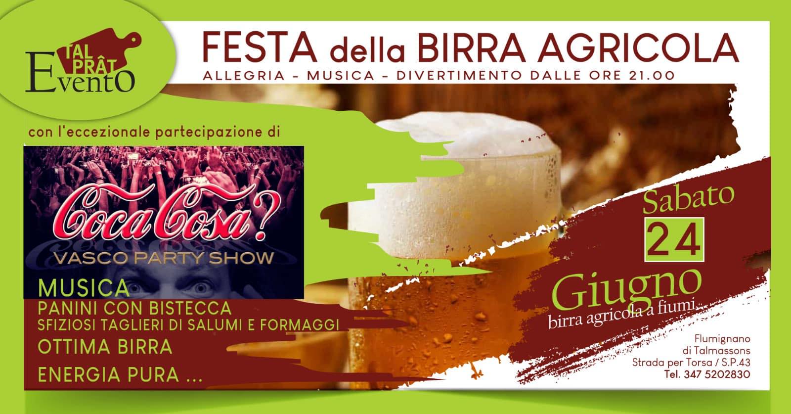 Coca Cosa? Festa della birra Agricola TAL PRAT - Coca Cosa? Festa della birra Agricola TAL PRAT - EventiFVG.it