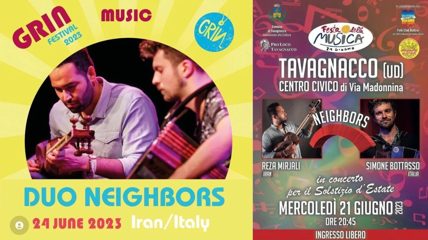 Festa della Musica Duo Neighbors - Iran Italia - Festa della Musica Duo Neighbors - Iran Italia - EventiFVG.it