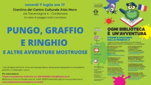 OGNI BIBLIOTECA È UN’AVVENTURA – PUNGO GRAFFIO E RINGHIO