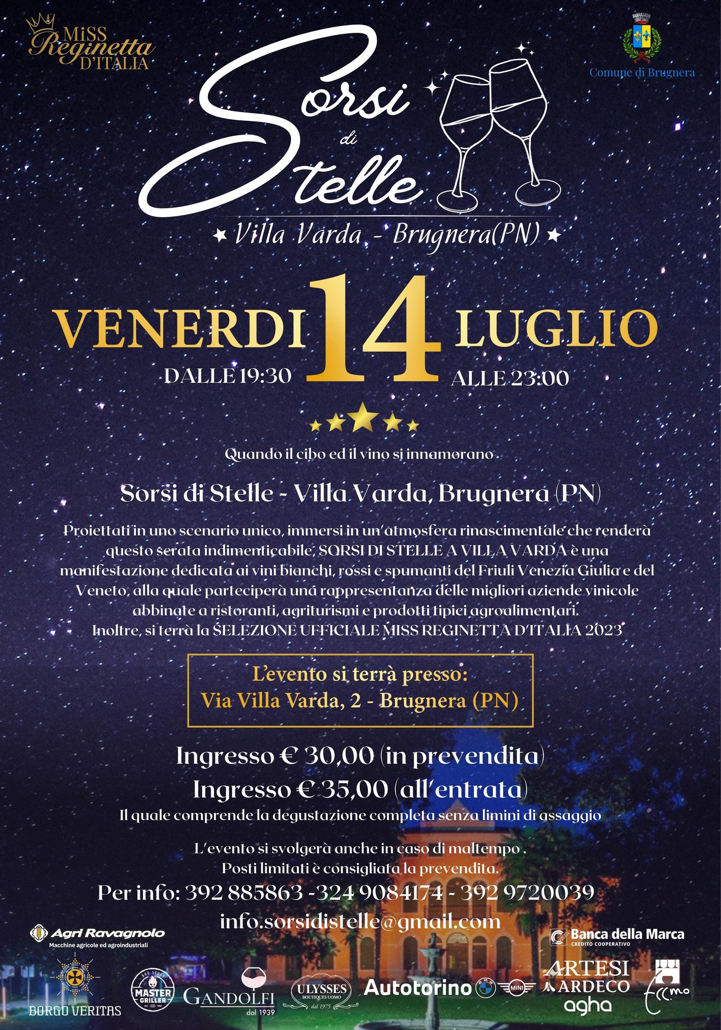★ Sorsi di Stelle - Villa Varda, Brugnera (PN) ★ - ★ Sorsi di Stelle - Villa Varda, Brugnera (PN) ★ - EventiFVG.it