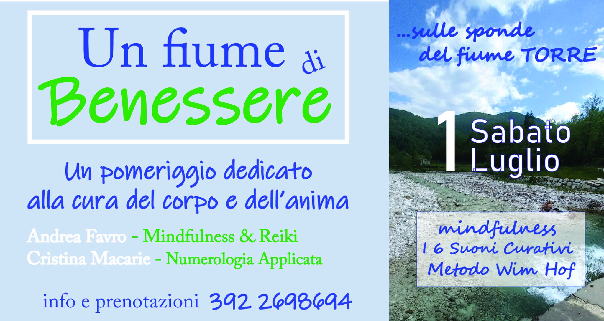 Un fiume di Benessere - Mindfulness e Tecniche di respirazione sul fiume - EventiFVG.it