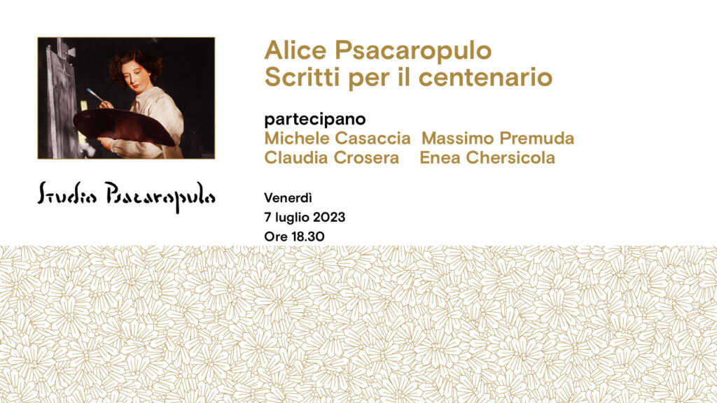 Alice Psacaropulo (1921-2018) Scritti per il centenario - EventiFVG.it