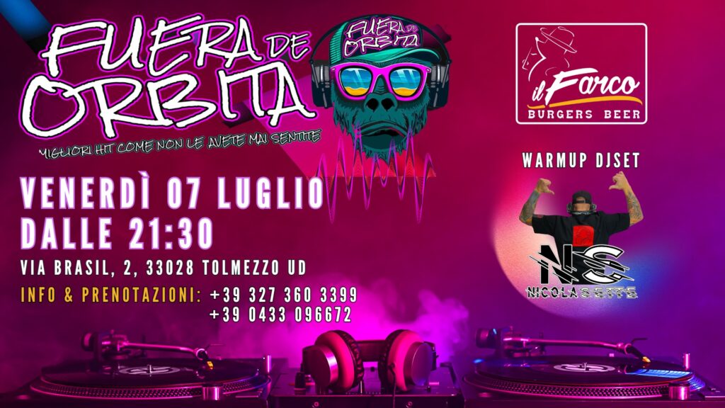 FUERA DE ORBITA - warmup djset Nicola Sette - FUERA DE ORBITA - warmup djset Nicola Sette - EventiFVG.it