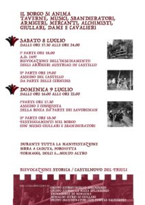 RIEVOCAZIONE STORICA della conquista del castello da parte dei Savorgnan ( 1509 )