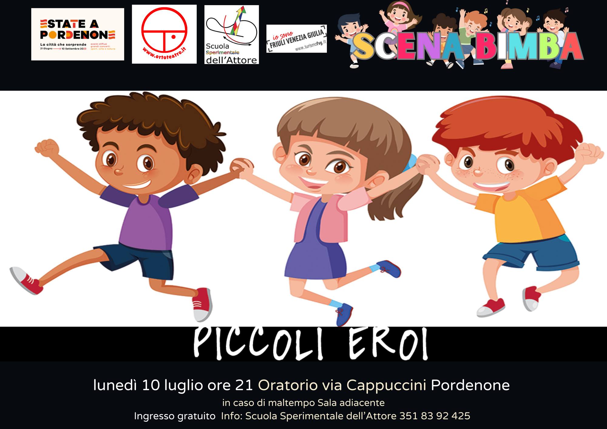 A Pordenone Scena Bimba Compagnia Hellequin PICCOLI EROI - EventiFVG.it