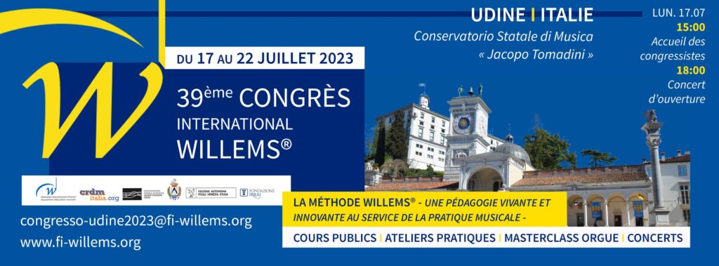 CONGRÈS INTERNATIONAL WILLEMS - UDINE/ITALIE - JUILLET 2023