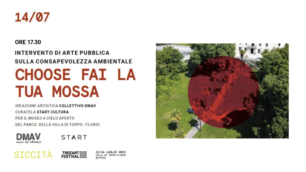 CHOØSE Fai la Tua Mossa| Vernissage intervento di arte pubblica sulla consapevolezza ambientale - EventiFVG.it