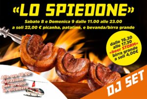 “LO SPIEDONE” 8 e 9 luglio dalle 11.00 alle 23.00