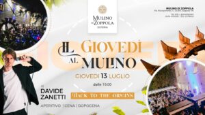 Il Giovedรฌ al Mulino | 13 LUGLIO | Mulino di Zoppola #BackToTheOrigins