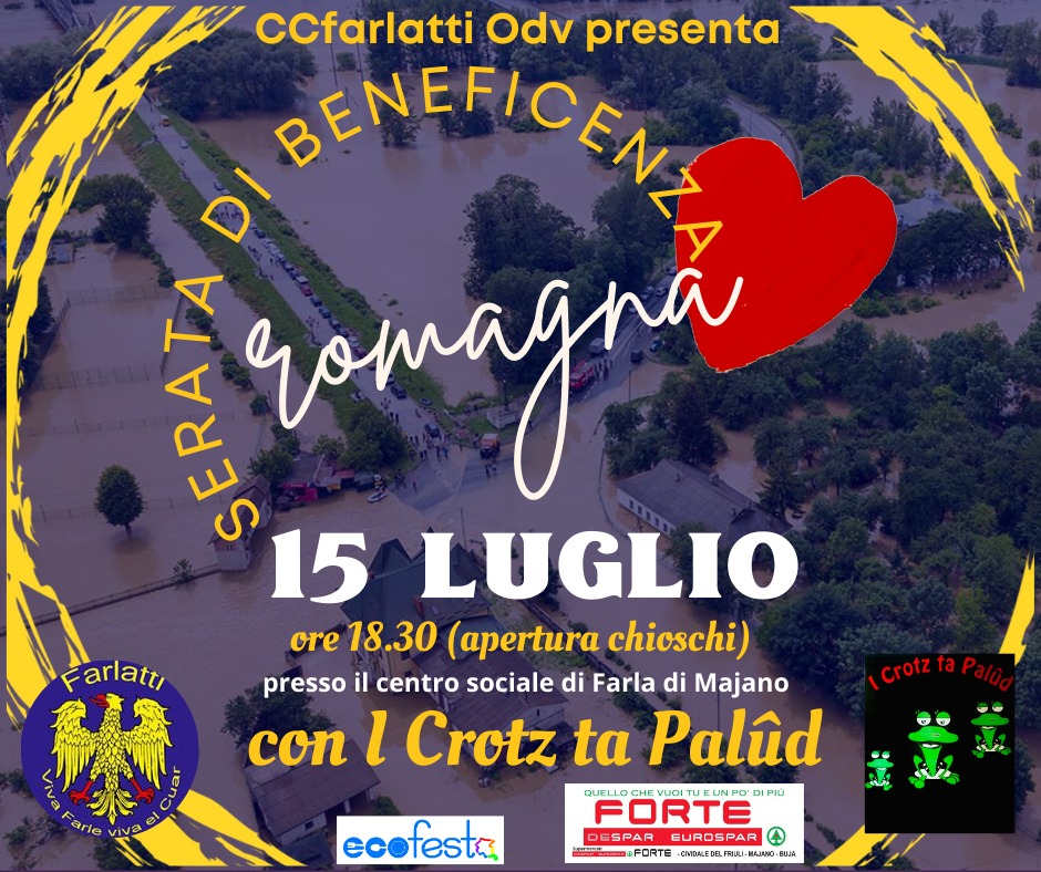 SERATA BENEFICA pro Romagna - SERATA BENEFICA pro Romagna - EventiFVG.it