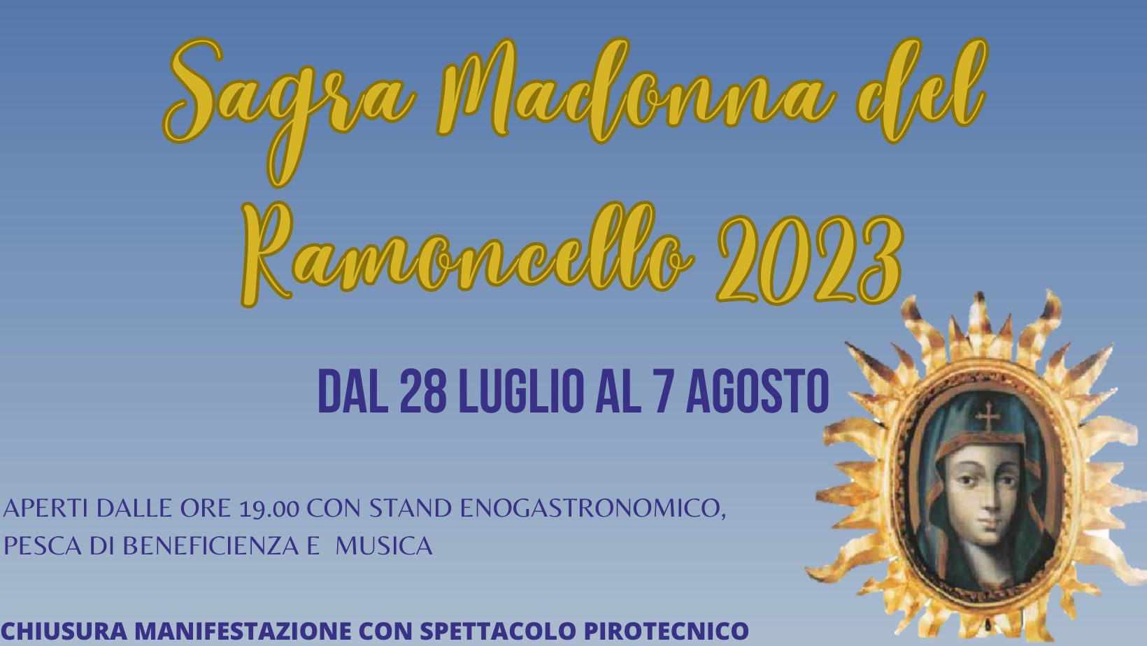 SAGRA MADONNA DEL RAMONCELLO 2023 - SAGRA MADONNA DEL RAMONCELLO 2023 - EventiFVG.it
