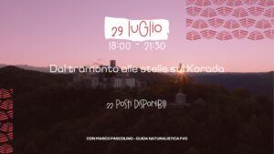 Dal tramonto alle stelle sul Korada