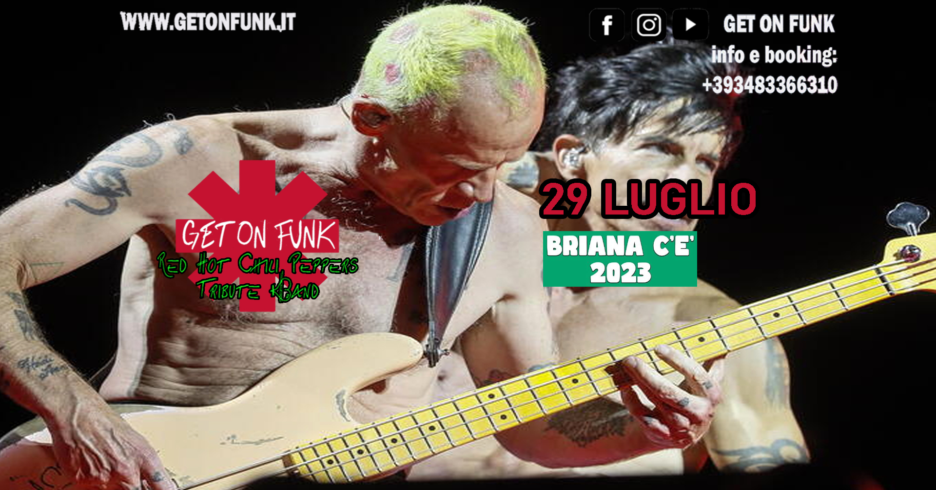 Get On Funk RHCP Tribute Live @Briana C'è 2023 - BRIANA DI NOALE (VE) - EventiFVG.it