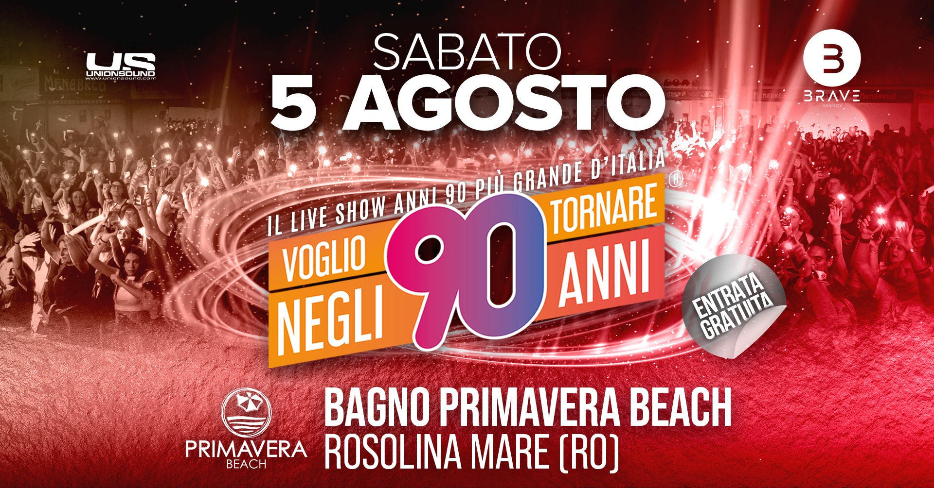 Voglio Tornare Negli Anni 90 ® • Bagno Primavera Beach, Rosolina Mare (RO) - Voglio Tornare Negli Anni 90 ® • Bagno Primavera Beach, Rosolina Mare (RO) - EventiFVG.it