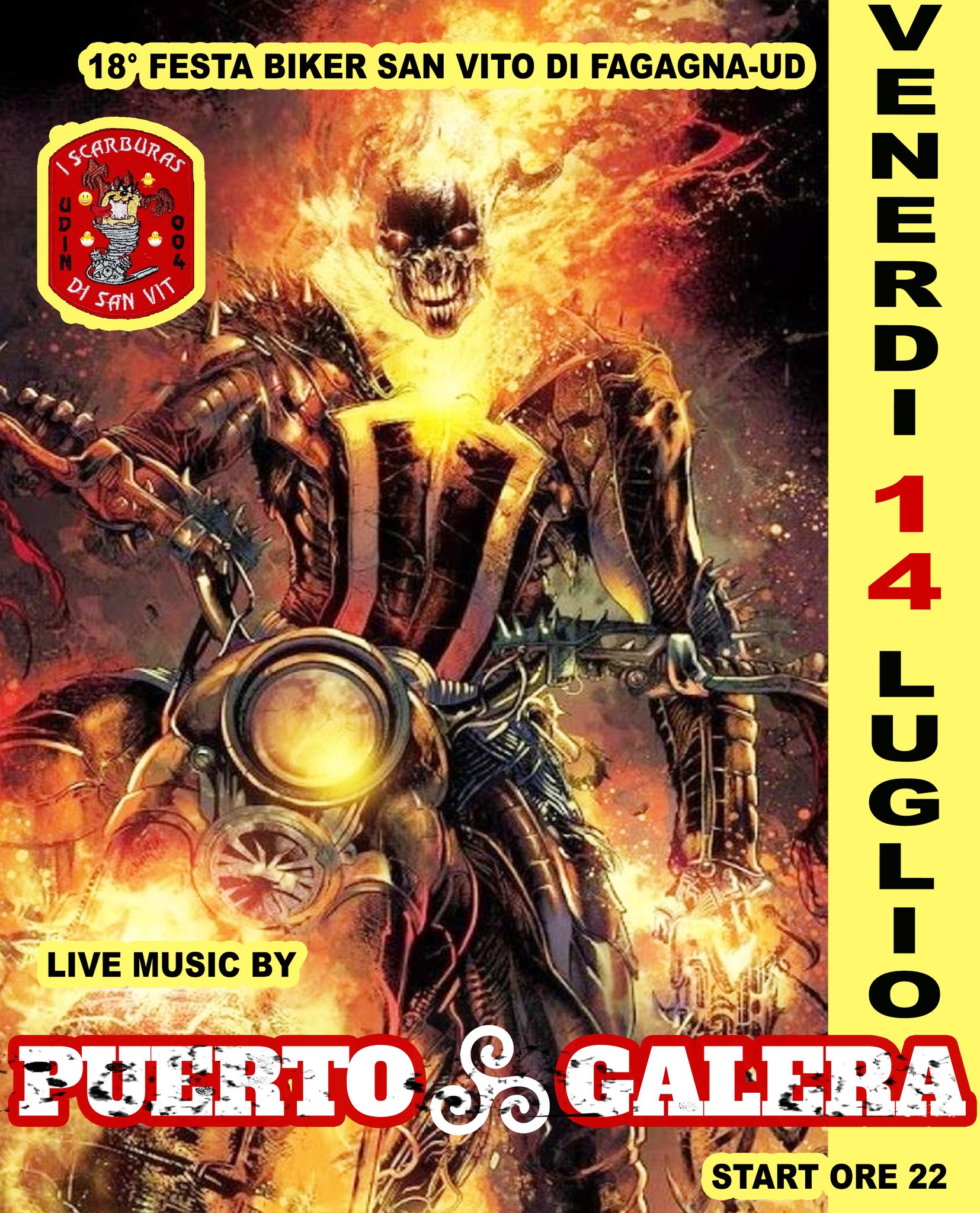 18* 🔥🔥FESTA⚡️ BIKER 🔥🔥dei SCARBURA'S DI SAN VIT🔥@SAN VITO DI FAGAGNA (UD) - EventiFVG.it